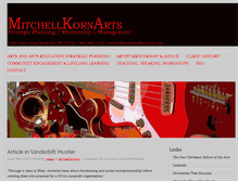 Tablet Screenshot of mitchellkornarts.com